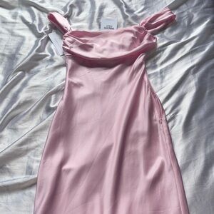 AZURA OFF THE SHOULDER MAXI DRESS PINK